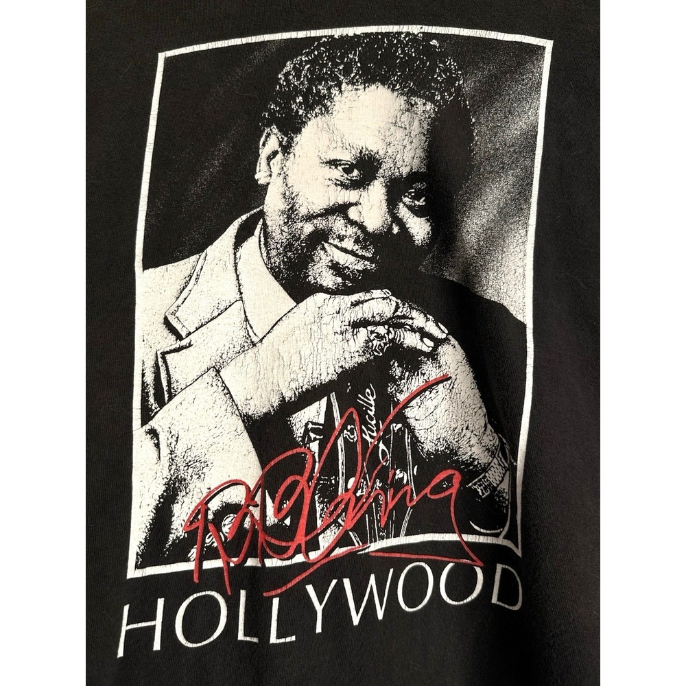 Vintage BB King XL Shirt Portrait Art Music Concert 90s Blues Jazz Memphis‎ B.B.